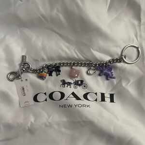Coach Silver Motif Bag Charm still In stores  NWT